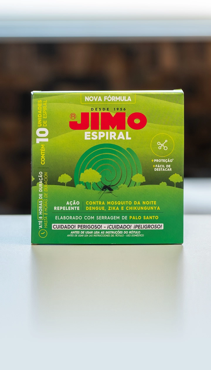 JIMO Espiral Repelente de ação extra forte, eficaz contra mosquitos e pernilongos em ambientes abertos e fechados. protege contra o mosquito da dengue, oferecendo uma defesa de longa duração. cada espiral queima por aproximadamente oito horas, repelindo os insetos e proporcionando conforto e segurança.