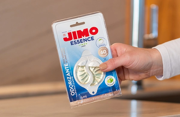 JIMO Essence para máquinas de lavar louças é a solução para eliminar odores e deixar uma fragrância agradável em sua máquina. fórmula inovadora com duração de até 60 lavagens. fácil de usar ele não deixa cheiro nas louças.