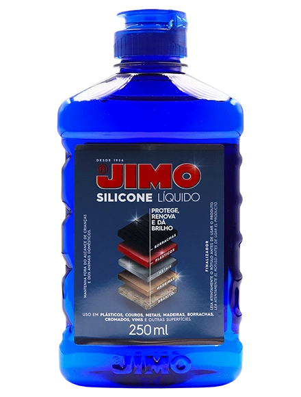 JIMO Silicone Aerossol é um produto versátil que protege, lubrifica e desmolda. destaca a cor e melhora a aparência de várias superfícies. disponível nas versões natural, marine e cheiro de carro novo.