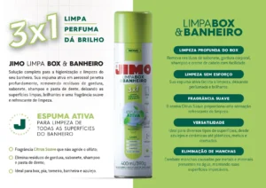 JIMO Limpa Box e Banheiro benefícios