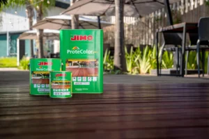 JIMO Protecolor proteção contra raios UV, umidade, sujeira e realce aa beleza natural da madeira