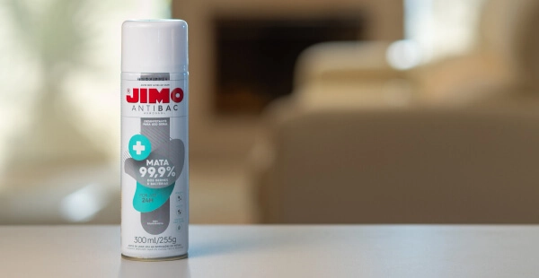Jimo Antibac Aerossol, produto para higienização de superfícies