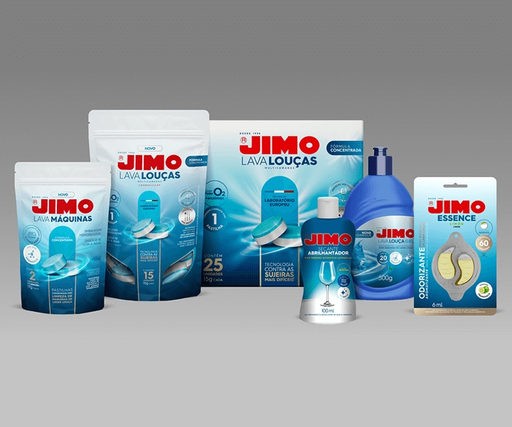 produtos para lava-louças da linha JIMO