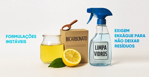 mistura para limpar vidro ou limpa vidro spray