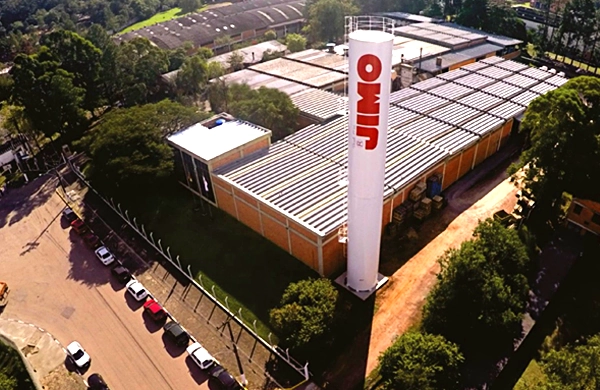 A Jimo Química é uma empresa familiar 100% brasileira. Em 21 de janeiro de 1956, o químico Julio J. Morandi registrava, oficialmente, sua empresa de inseticidas, com o nome comercial de Julio J. Morandi e marca fantasia JIMO. A sigla unia a primeira letra do seu nome e do nome de sua esposa Ieda, também química e grande pesquisadora, além da sílaba inicial do sobrenome do casal Morandi. Tudo começou dentro de sua própria residência, na Avenida Ceará, Zona Norte de Porto Alegre, no Estado do Rio Grande do Sul. Em 1973, entrou na sociedade a segunda geração dos Morandi. A empresa passou a se chamar Jimo Química Industrial Ltda. Em 1981, a JIMO mudou a fábrica e a logística para o Distrito Industrial de Cachoeirinha, no Estado do Rio Grande do Sul, mas o escritório de vendas ainda permaneceu em Porto Alegre.